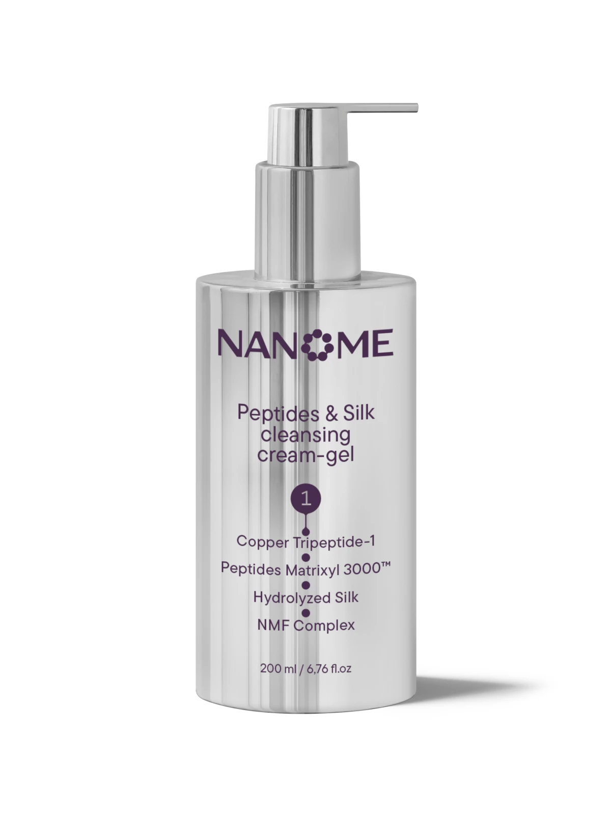 Очищающий крем-гель с пептидами и аминокислотами шелка Cleanising cream-gel