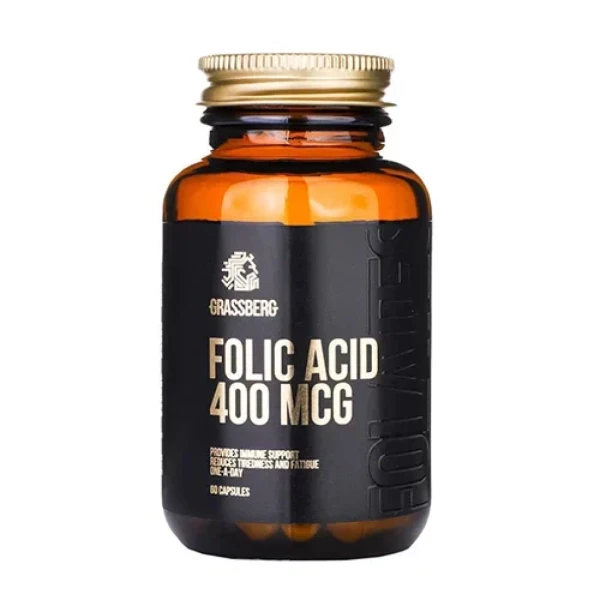 Folic Acid, 400 mcg Grassberg 60 шт.