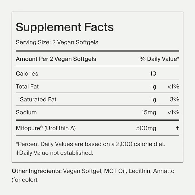 TIME-LINE. Mitopure Urolithin A в мягких капсулах (USA)